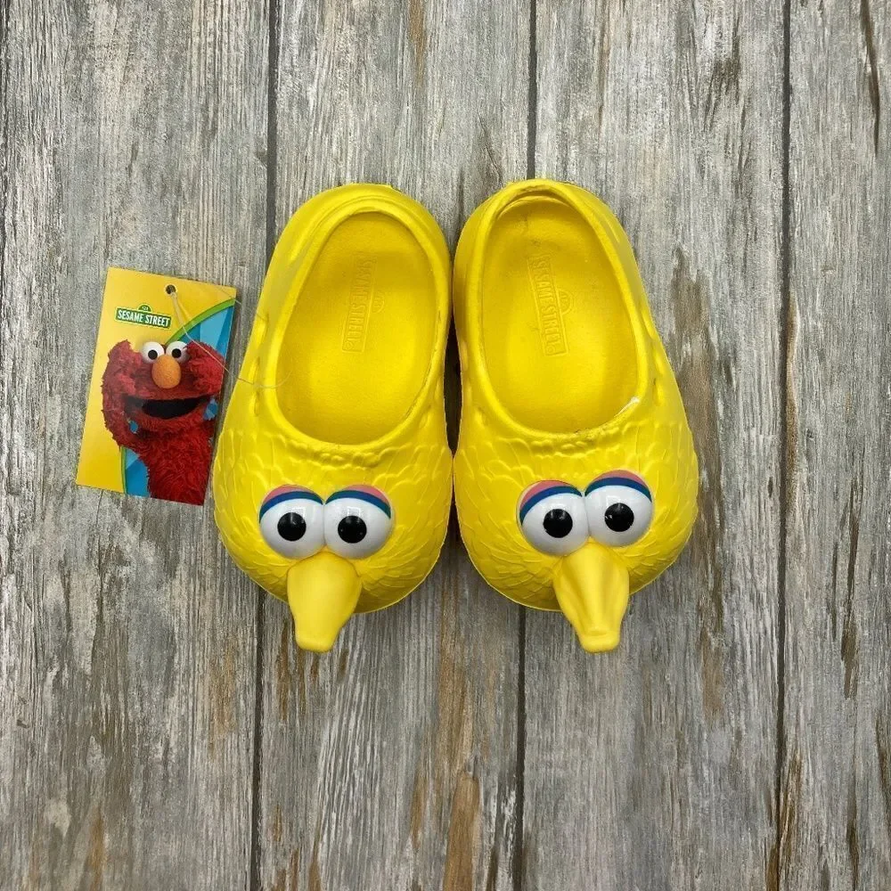 Baby Infant Sesame Street Big Bird Clogs Shoes Size 3